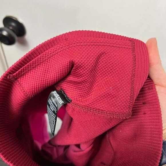 Pink Active compression textured bike shorts. Maroon and pink.  Size S - Picture 7 of 8